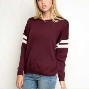 Brandy Melville burgundy sweater